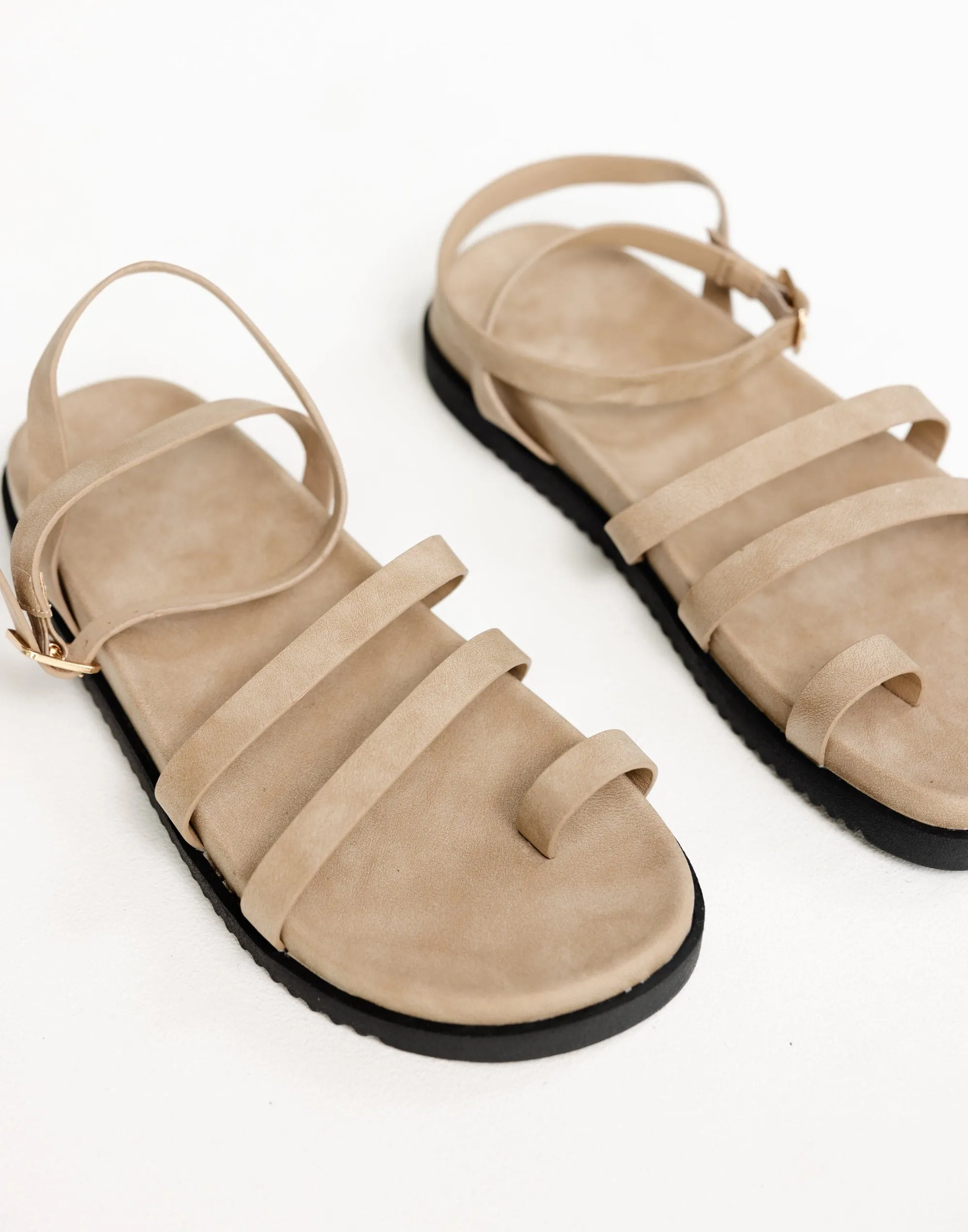 Astrid Sandals (Taupe Nubuck) - By Billini