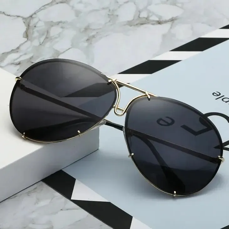 Avery Metal Frame Aviator Sunglasses