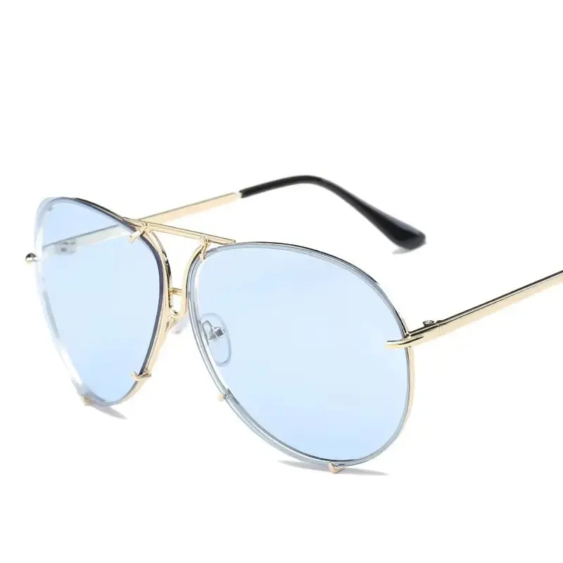 Avery Metal Frame Aviator Sunglasses