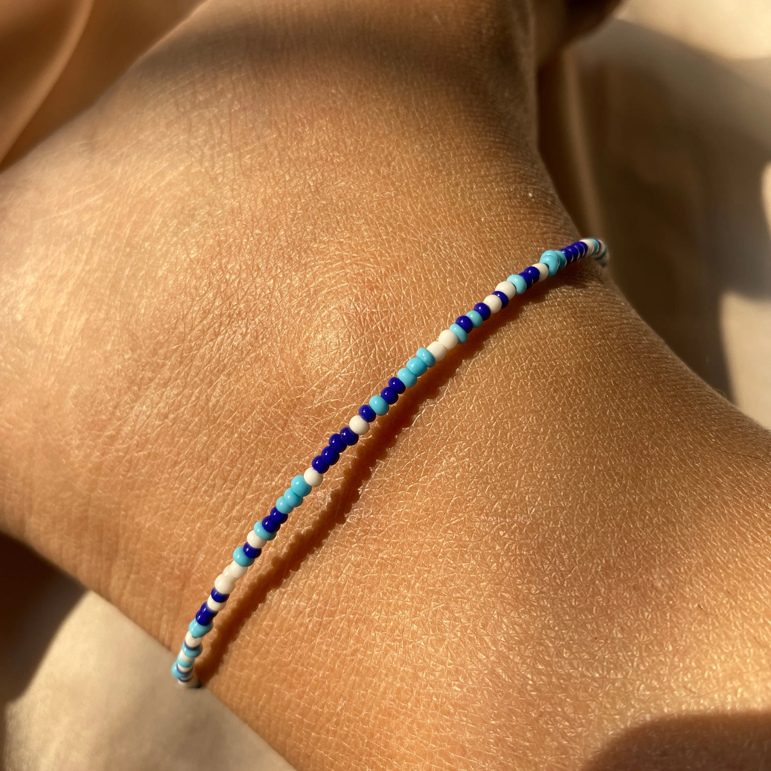 BEACH BEADED ANKLETS