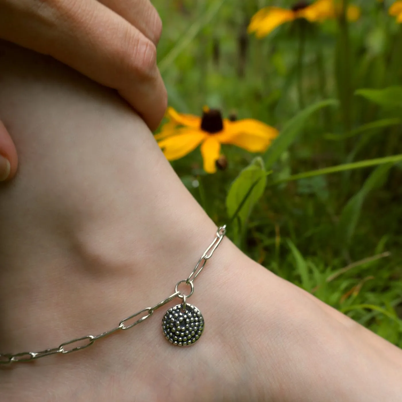 Beaded Spiral Anklet