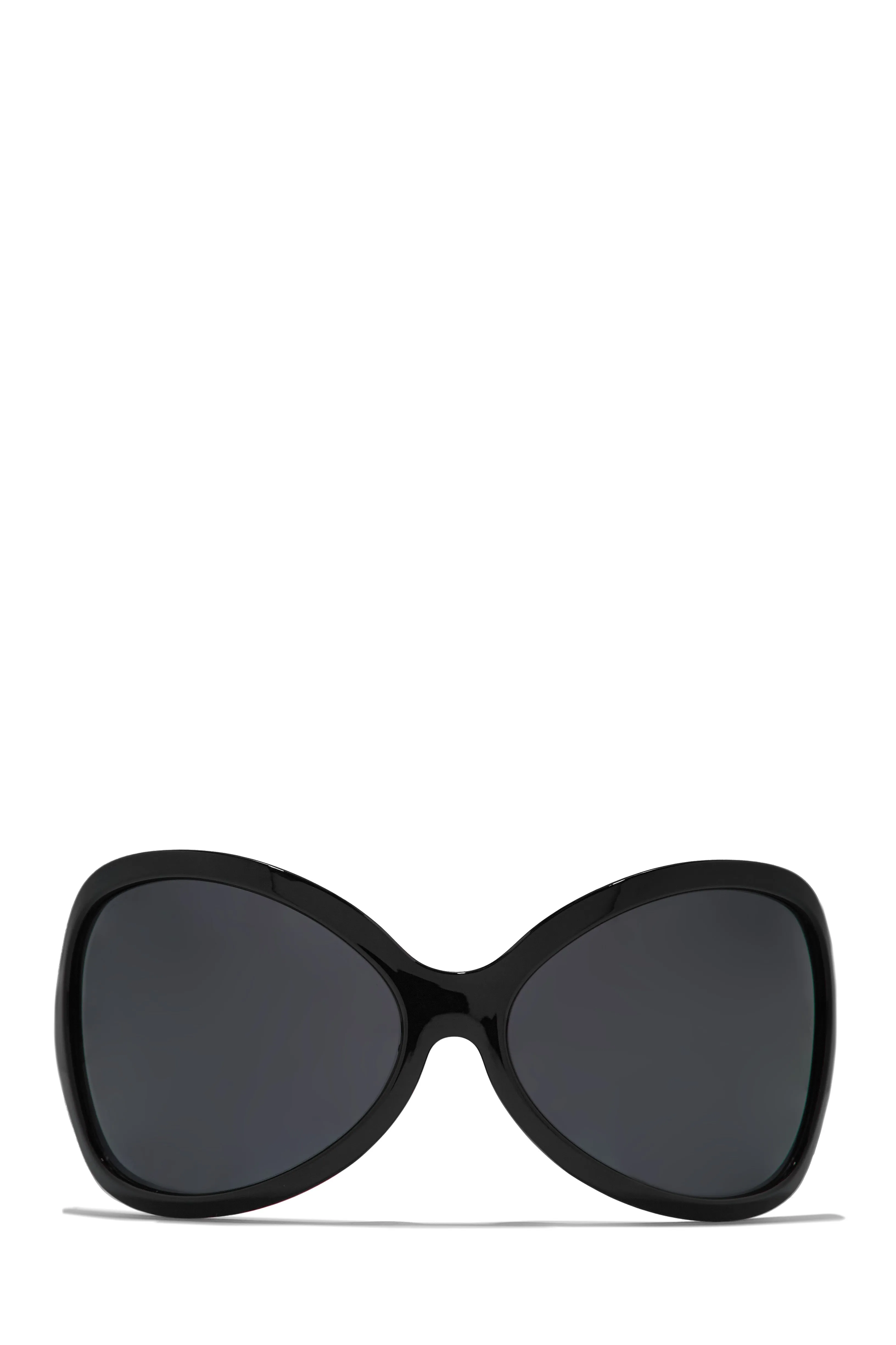 Big Reveal Oversized Sunglasses - Black