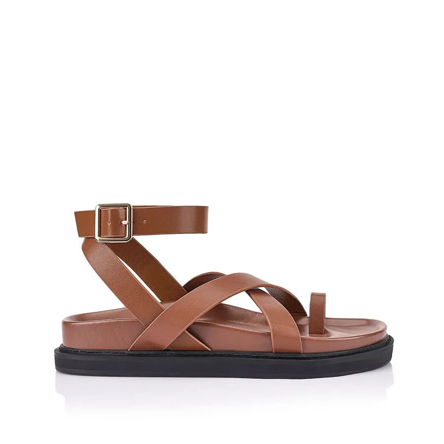 BRADY SANDALS - COGNAC