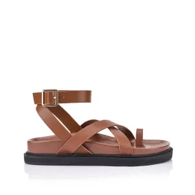 BRADY SANDALS - COGNAC