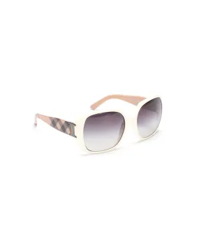 BURBERRY Women's Oversized Gradient Sunglasses in White