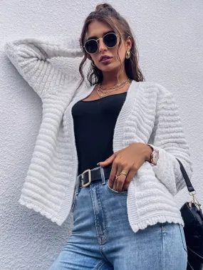 Casual Plain Long Sleeve Regular Women Cardigan