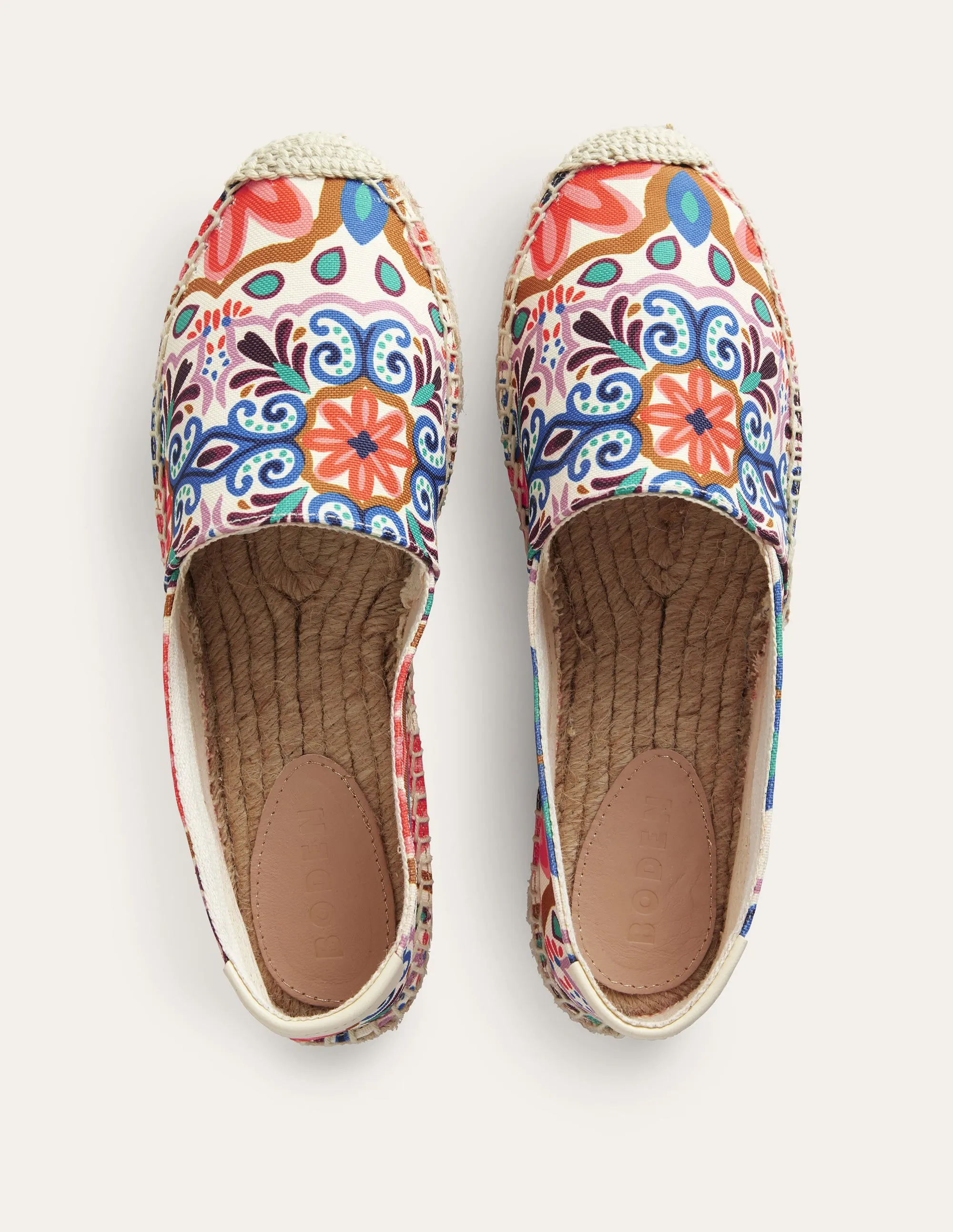 Classic Flat Espadrilles-Ivory, Tapestry