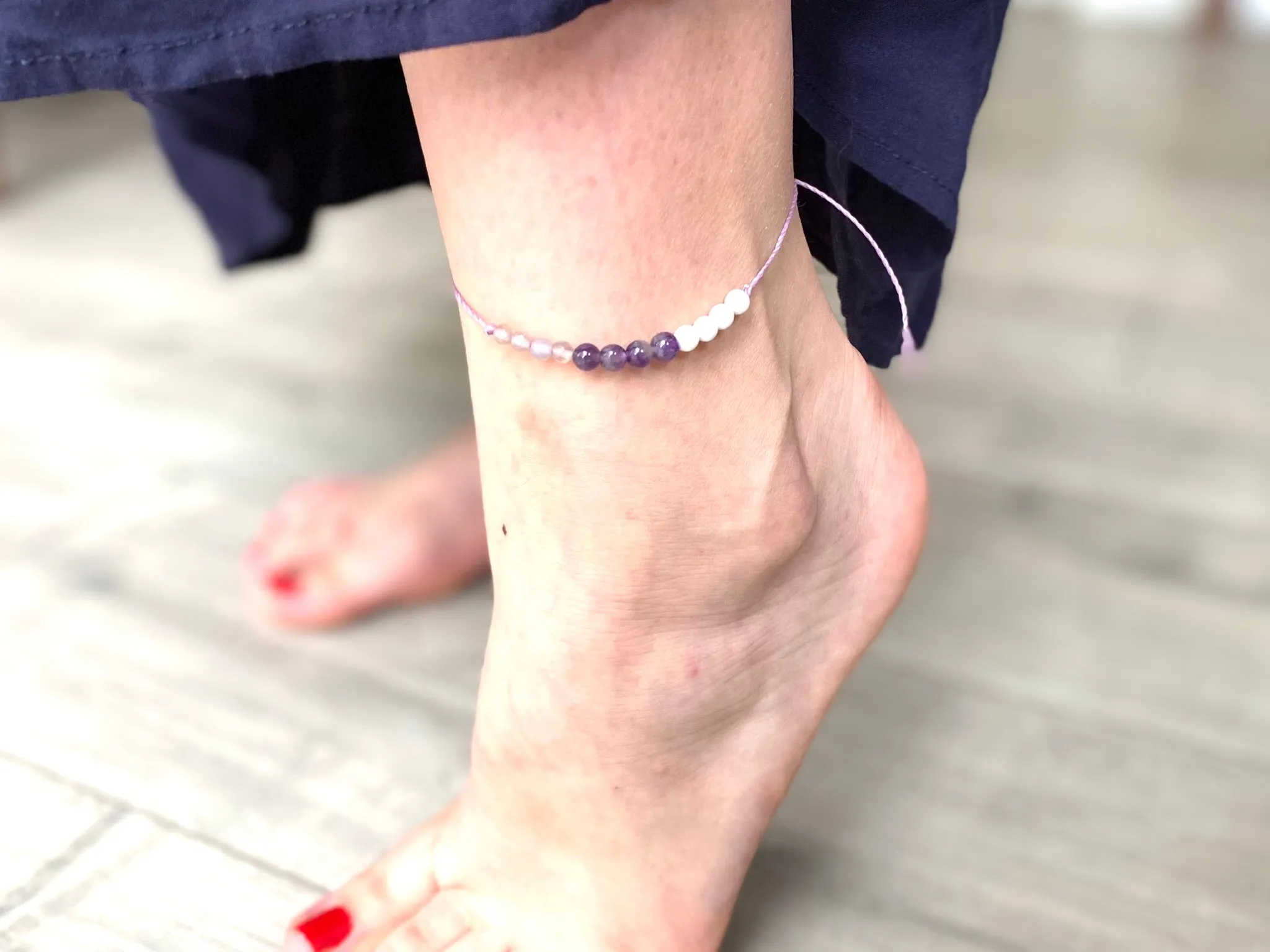 Crystal Beaded Anklets