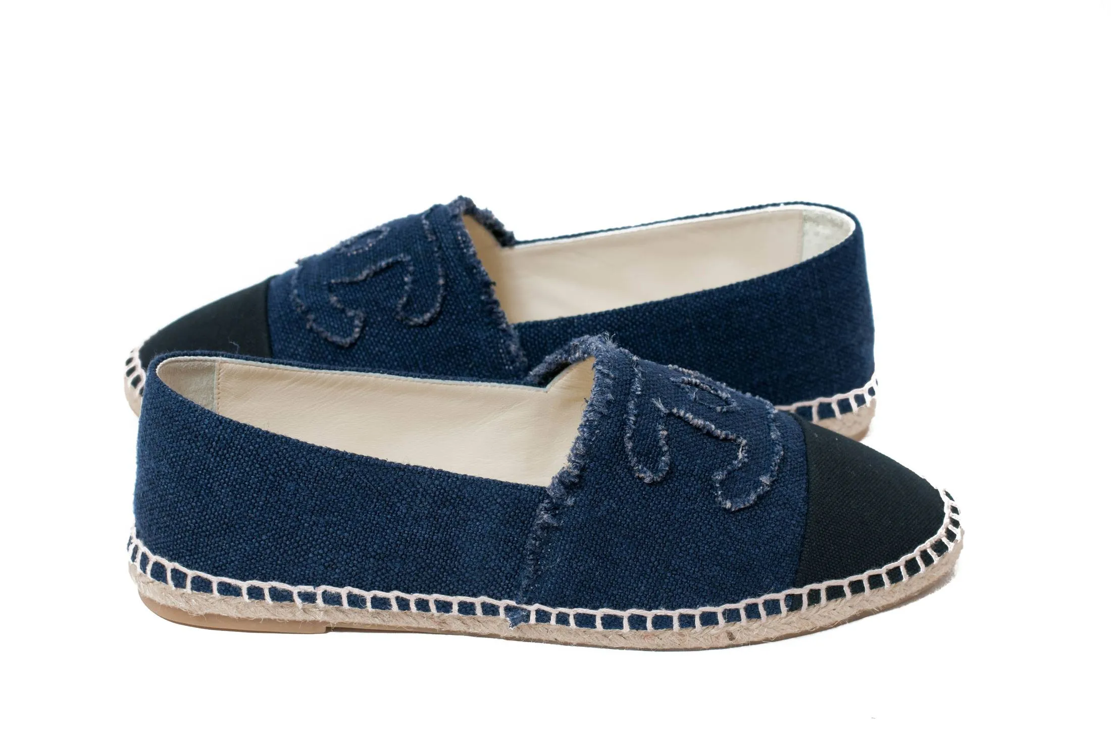 Denim Logo Espadrilles