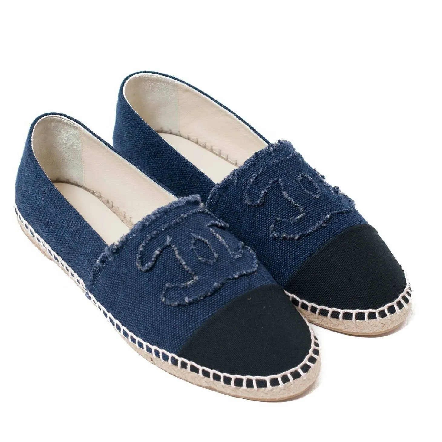 Denim Logo Espadrilles