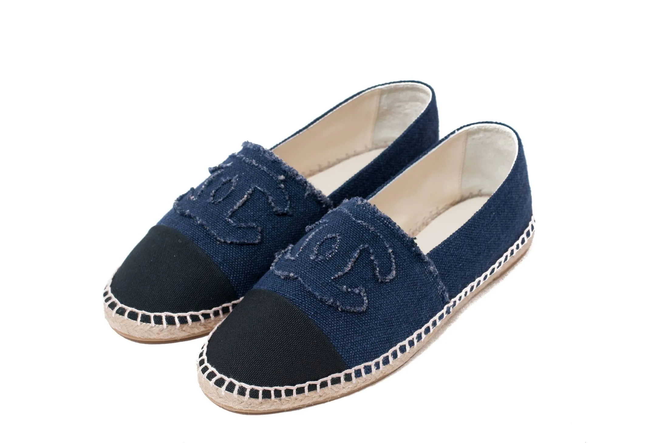 Denim Logo Espadrilles