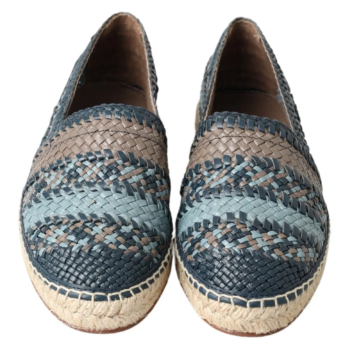 Dolce & Gabbana Sumptuous Woven Leather Espadrilles