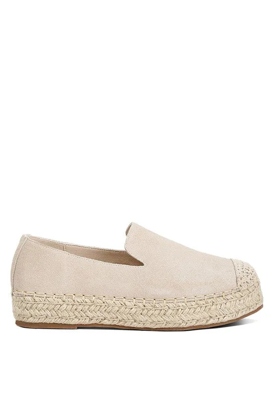 Ellerie Suede Flatform Heel Espadrilles