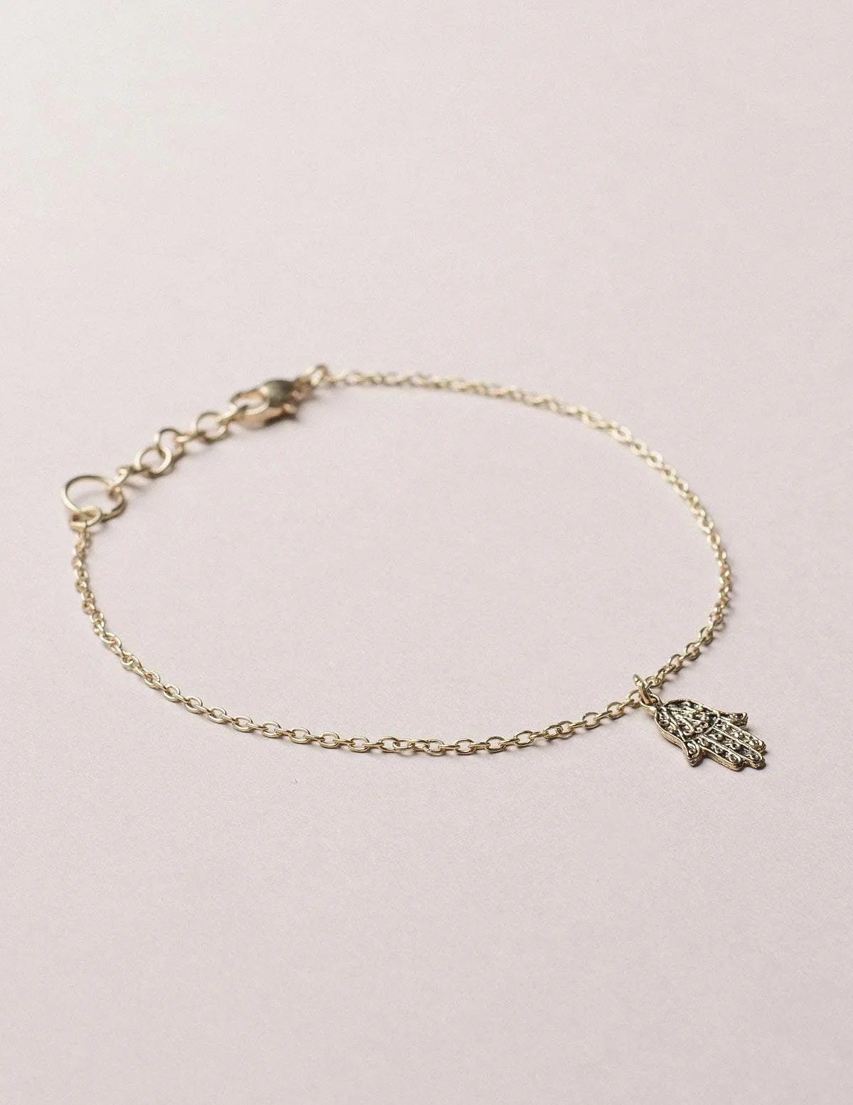 Fair Trade Hamsa Anklet