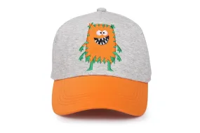 FlapJack Kids UPF50  Ball Cap - Monster Orange - Large