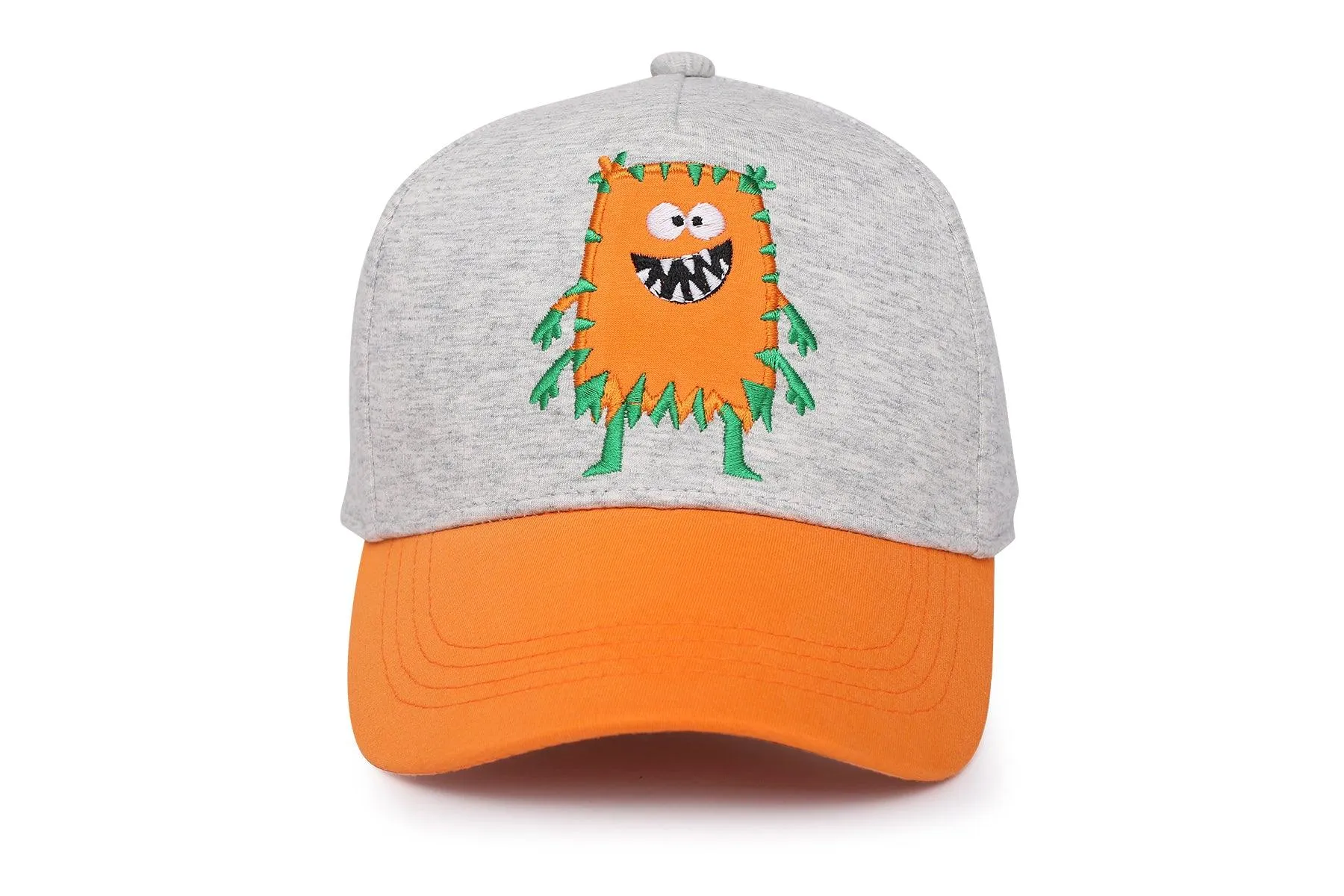 FlapJack Kids UPF50  Ball Cap - Monster Orange - Large