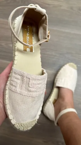 Freyja Beige Flat Sole Espadrilles