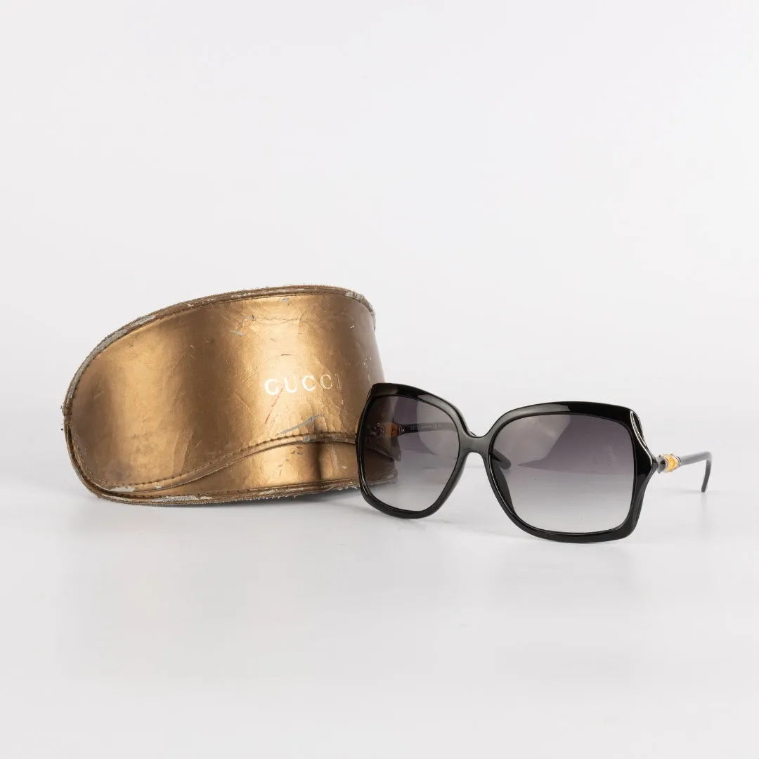 Gucci Oversized Bamboo Sunglasses