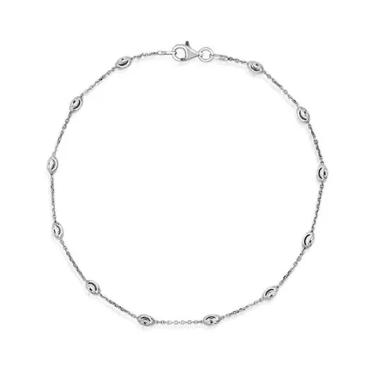 Italian Sterling Silver 10" Anklets