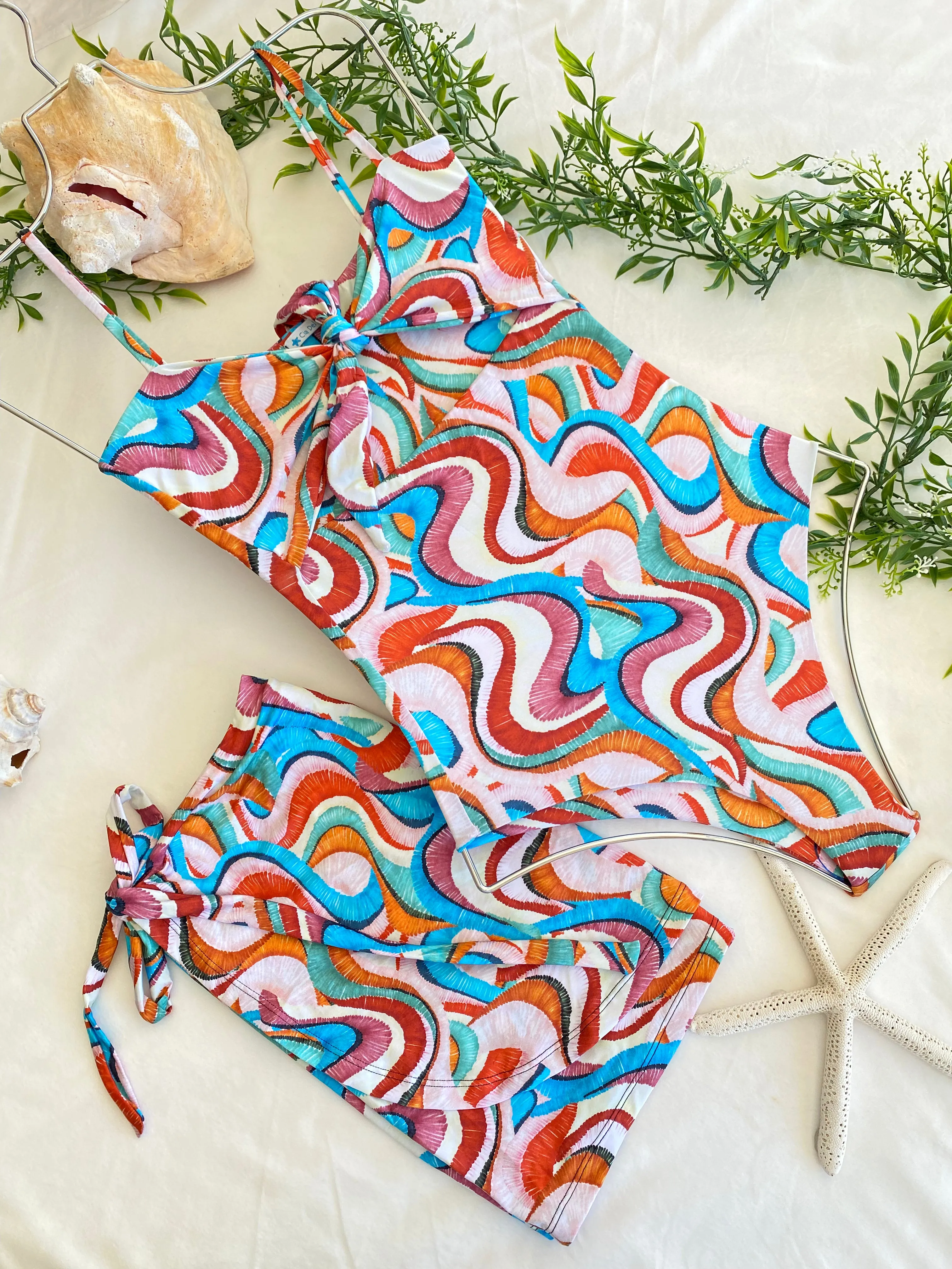 Knotted Swimsuit one piece