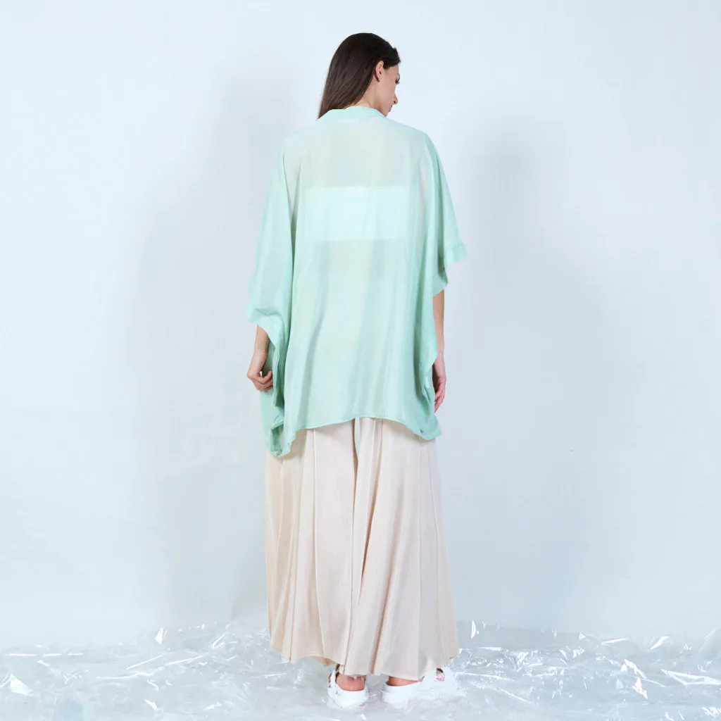 Lightweight sheer cover-up cardigan wholesale