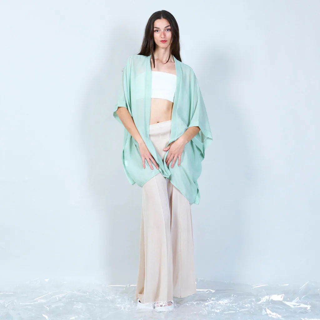 Lightweight sheer cover-up cardigan wholesale