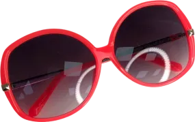 Linda Farrow Red Oversized Sunglasses