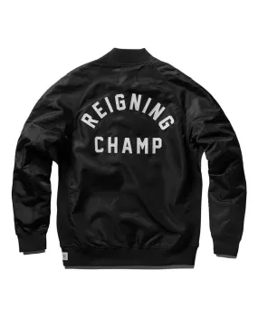 Logo Stadium Jacket Lightweight Satin Black