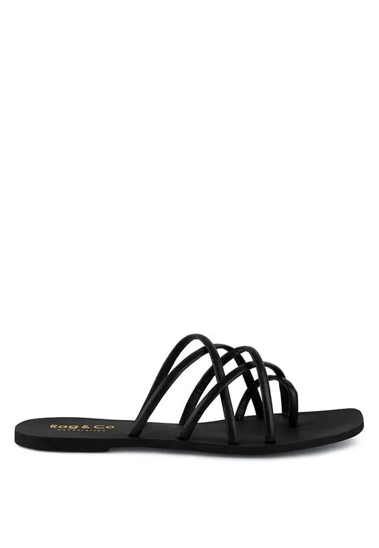 London Rag Sweetin Strappy Flat Slip On Sandals