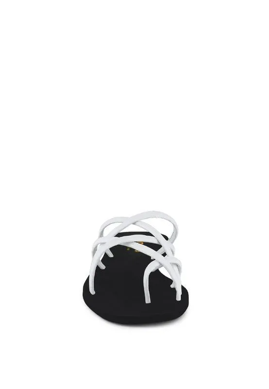 London Rag Sweetin Strappy Flat Slip On Sandals