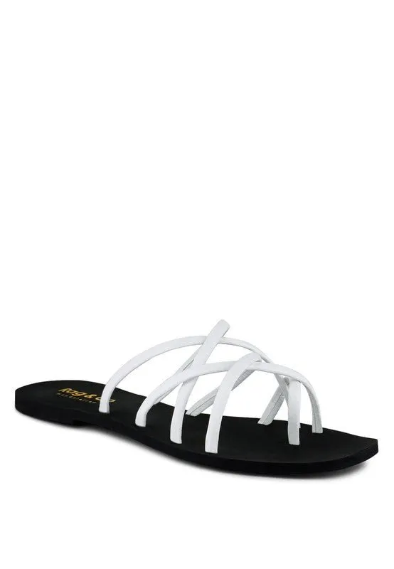 London Rag Sweetin Strappy Flat Slip On Sandals