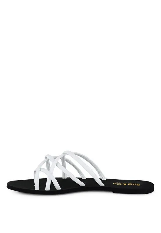 London Rag Sweetin Strappy Flat Slip On Sandals