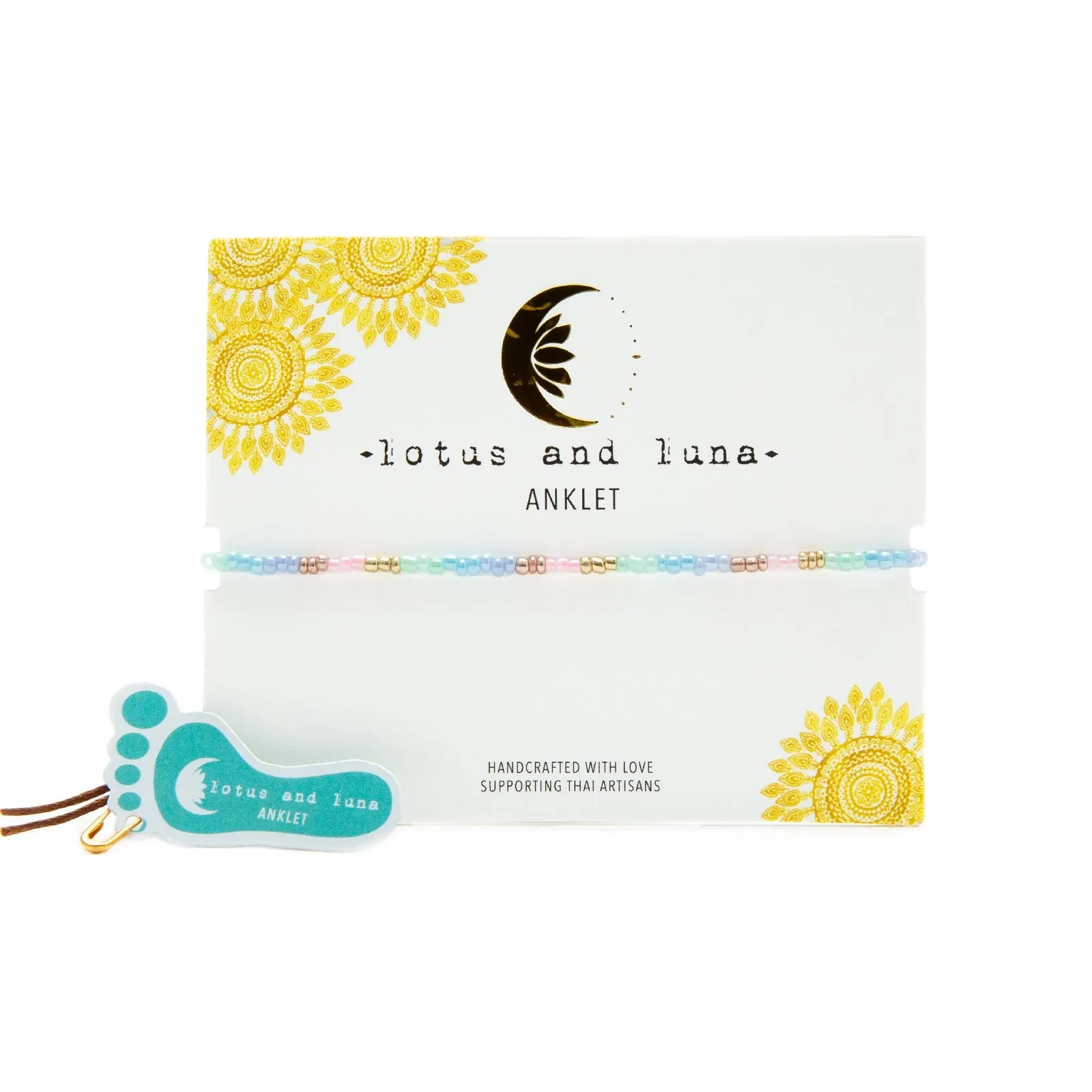 Lotus & Luna Beaded Anklets