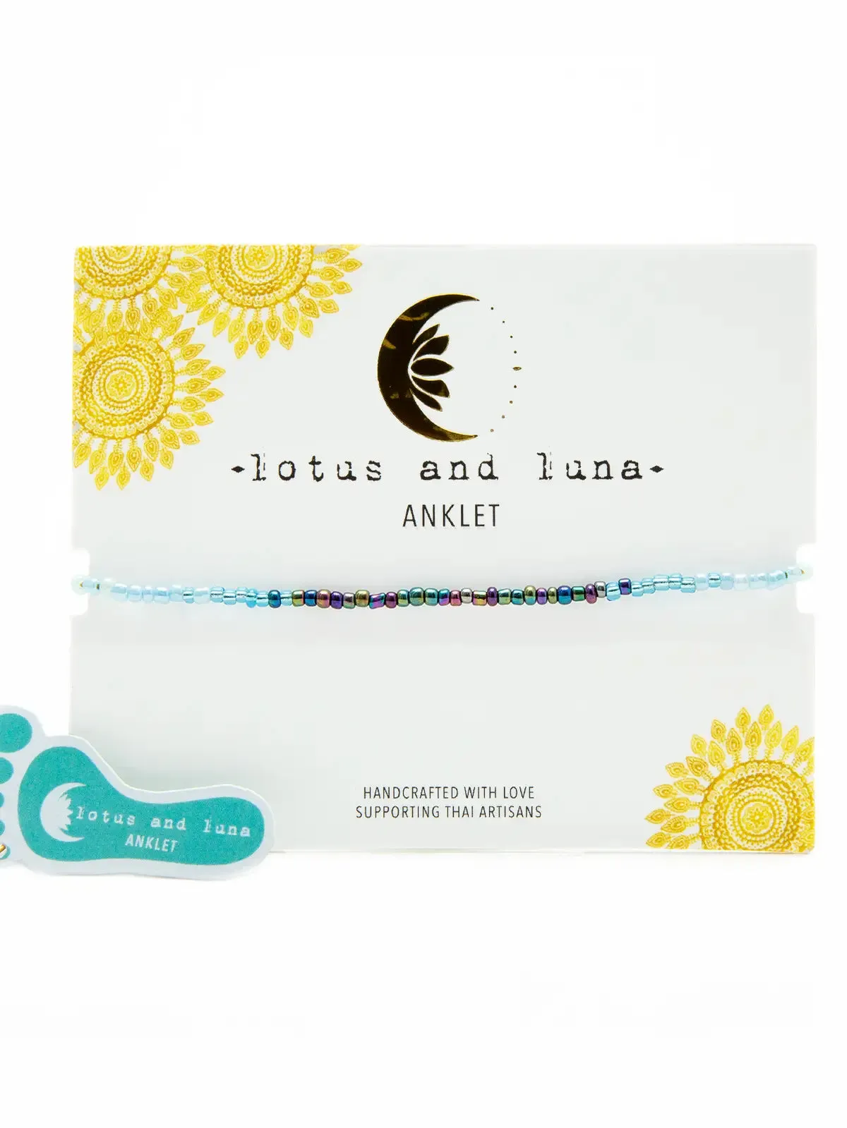 Lotus & Luna Beaded Anklets