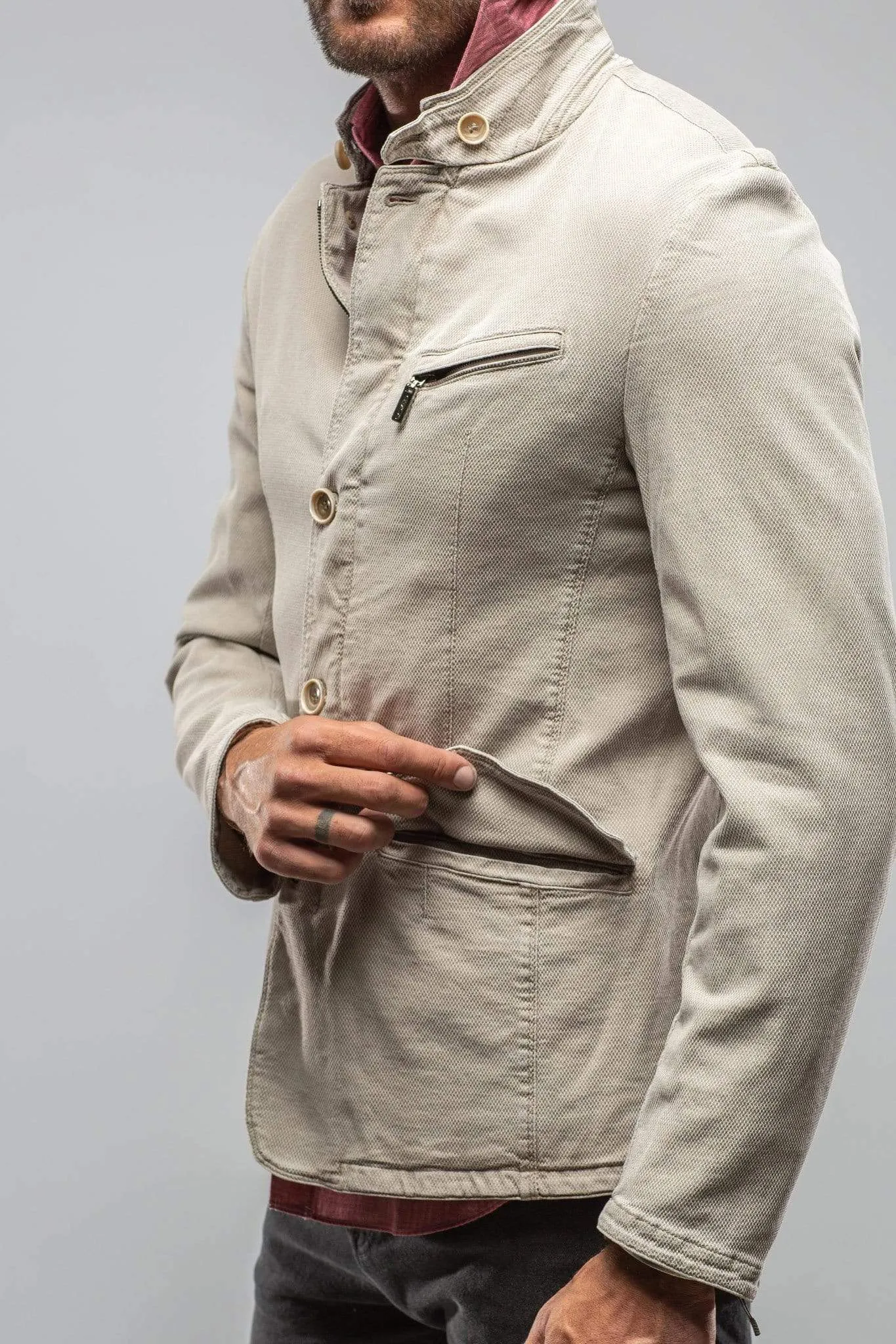 Lyndhurst Lightweight Jacket In Off White