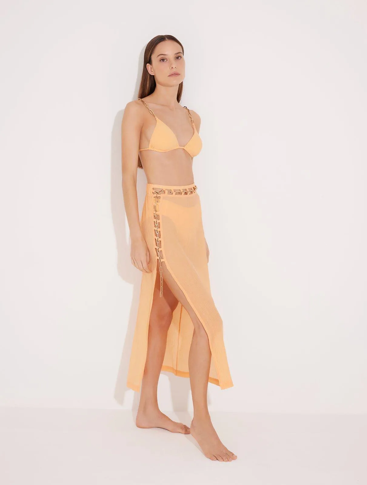 Maritza Orange Skirt