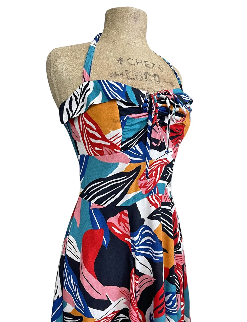 Marta Tropical Halter Swing Dress & Bolero Set by Loco Lindo