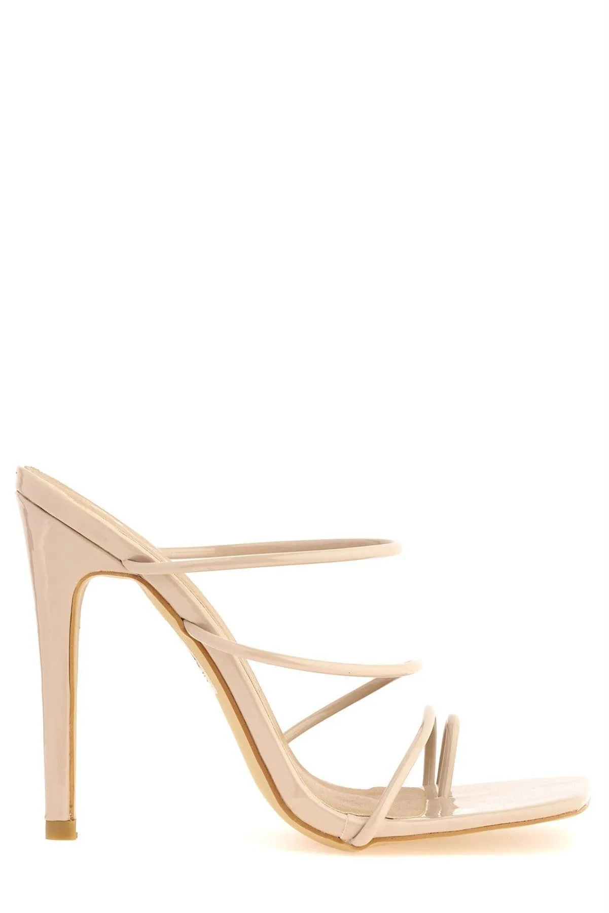 Miracles Toe Ring Strappy Mule in Nude