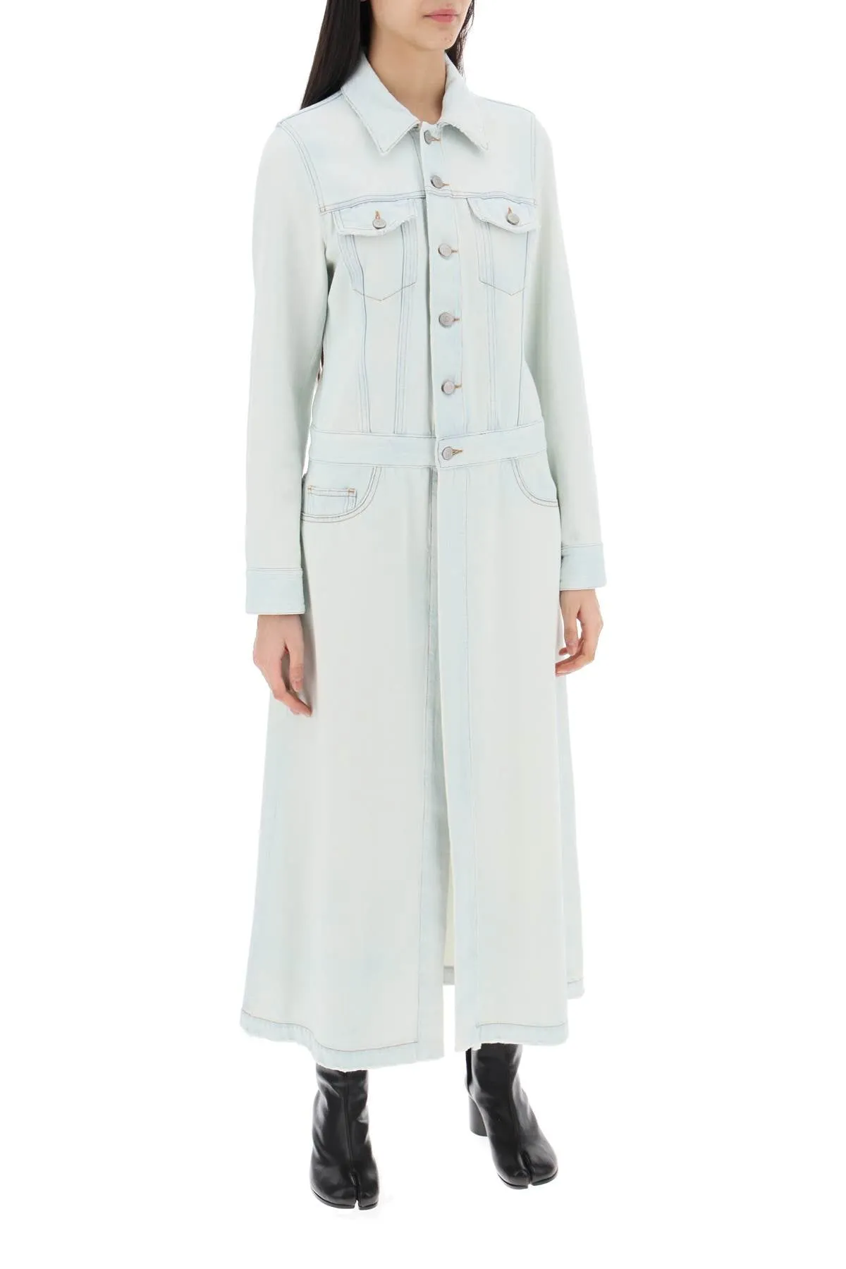 Mm6 Maison Margiela Lightweight Denim Coat