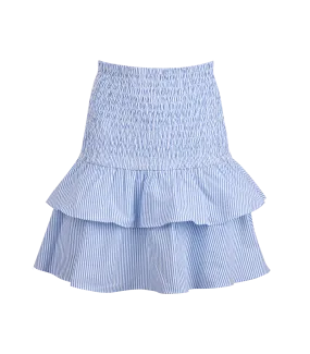 Nafsika Smocked Short Skirt Striped