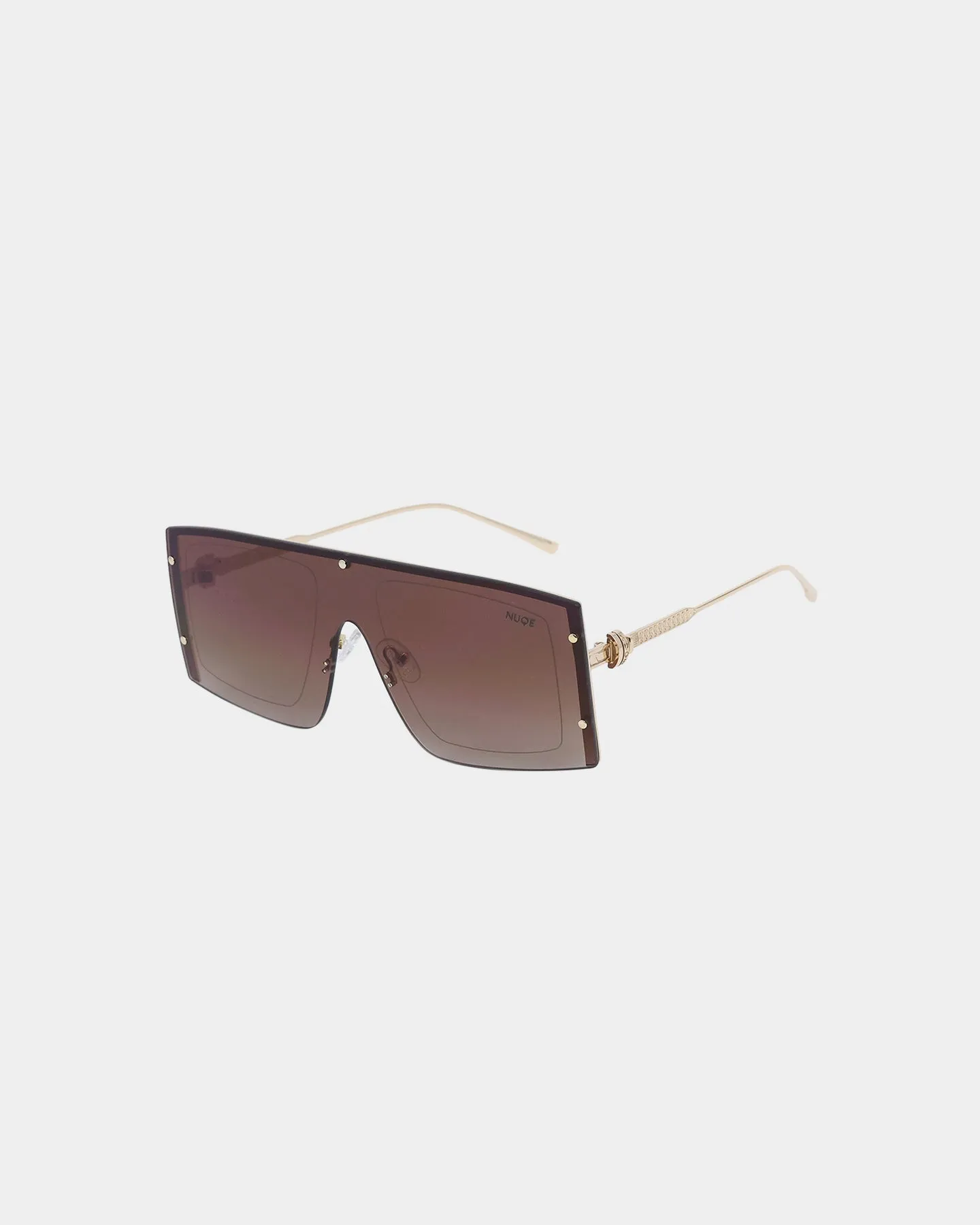 NUQE As IF Sunglasses Brown/Gold