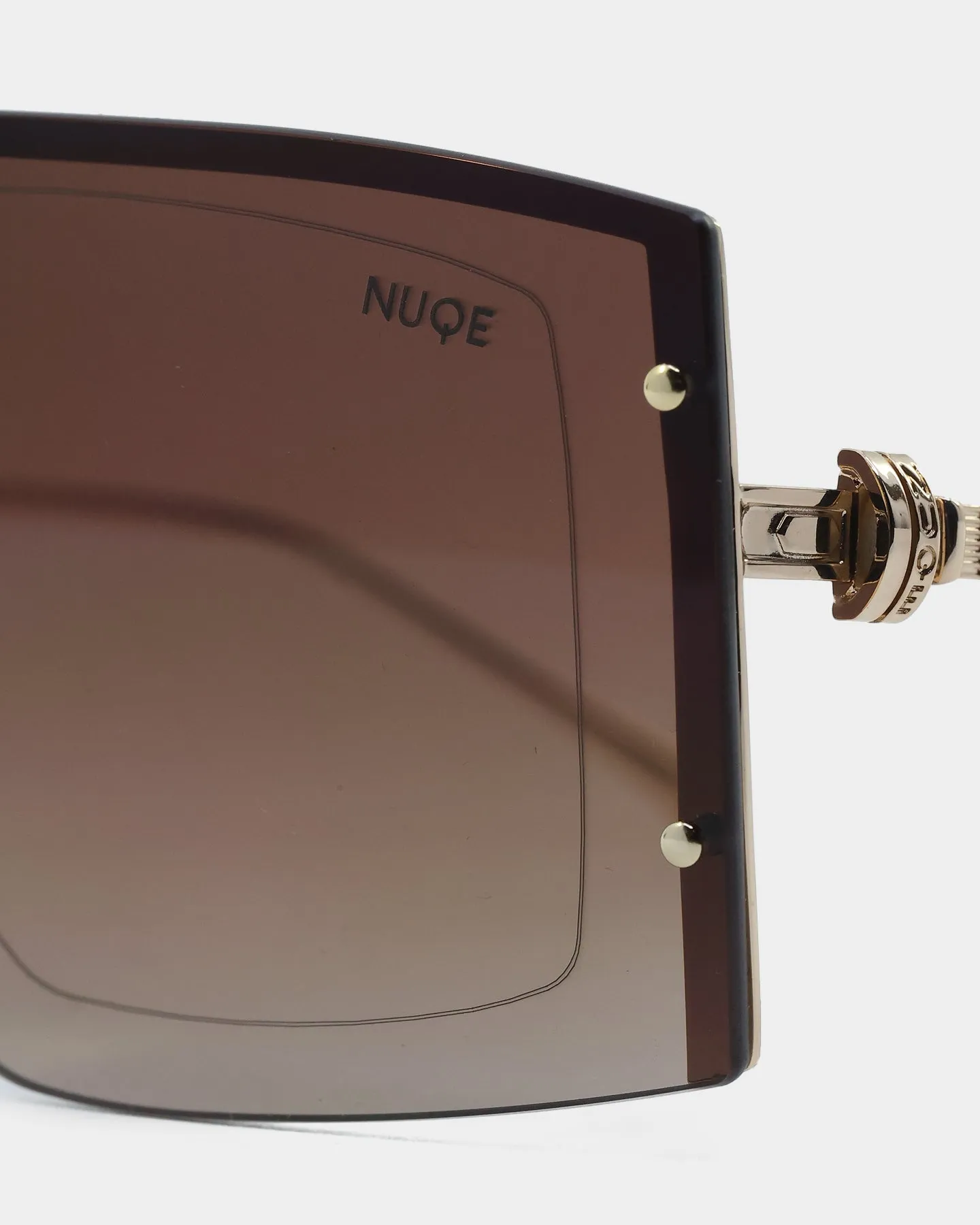 NUQE As IF Sunglasses Brown/Gold