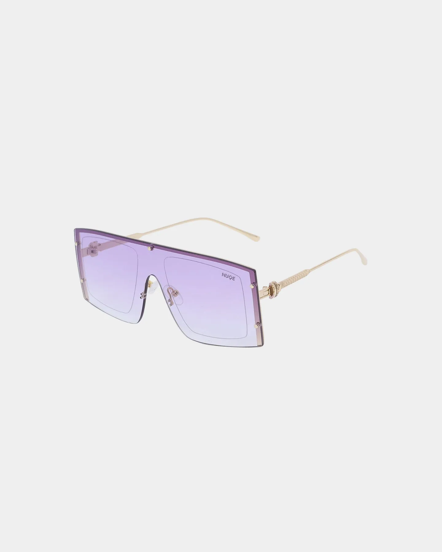 NUQE As IF Sunglasses Gold/Lilac