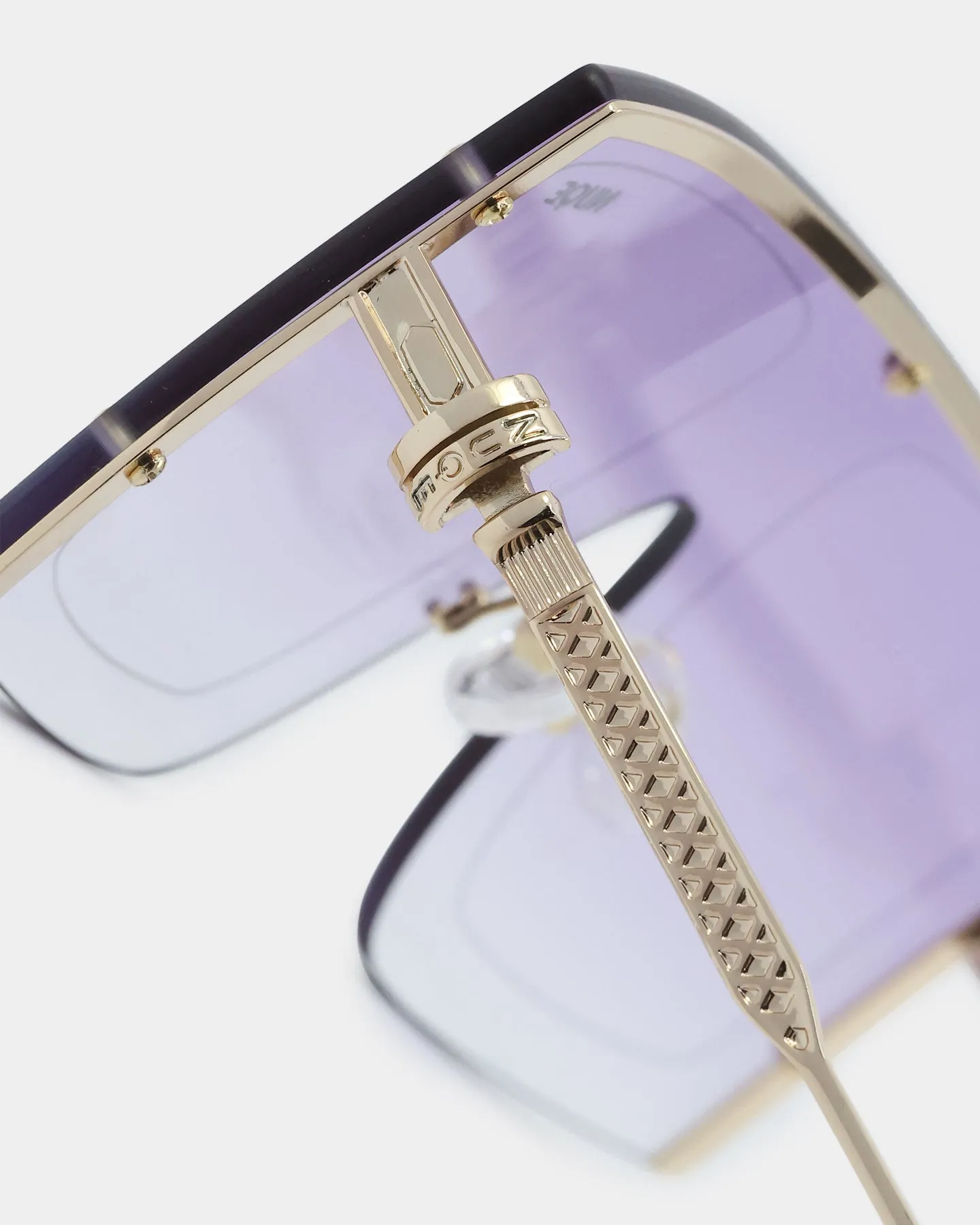 NUQE As IF Sunglasses Gold/Lilac