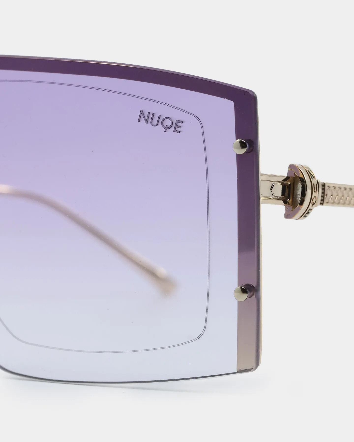 NUQE As IF Sunglasses Gold/Lilac