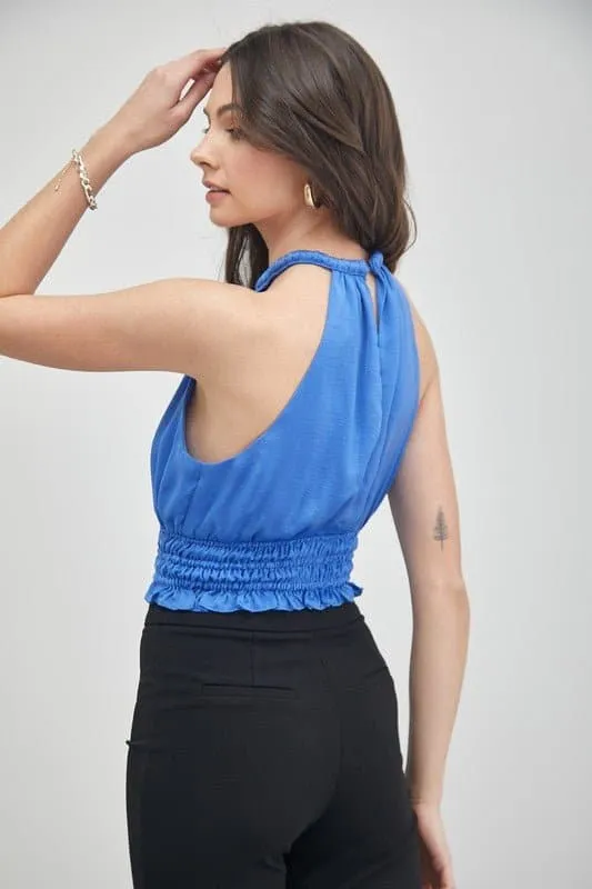 Ocean Breeze Halter Neck Tank Top