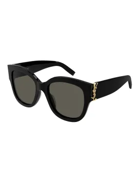 Oversized Monogram Sunglasses, Black