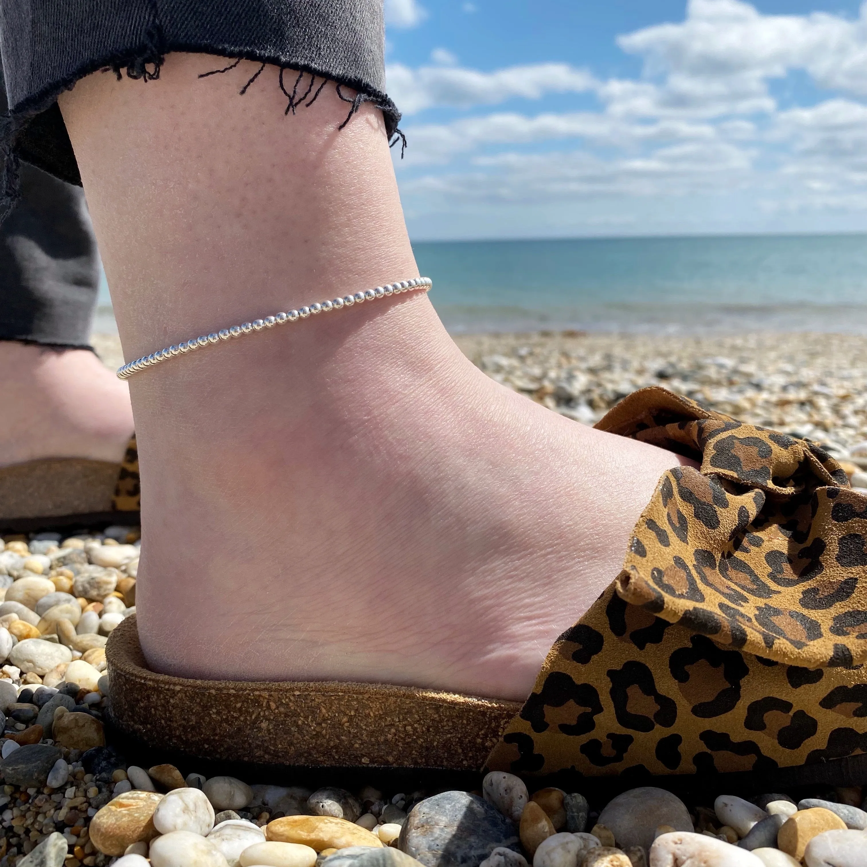 Plain Beaded Anklet