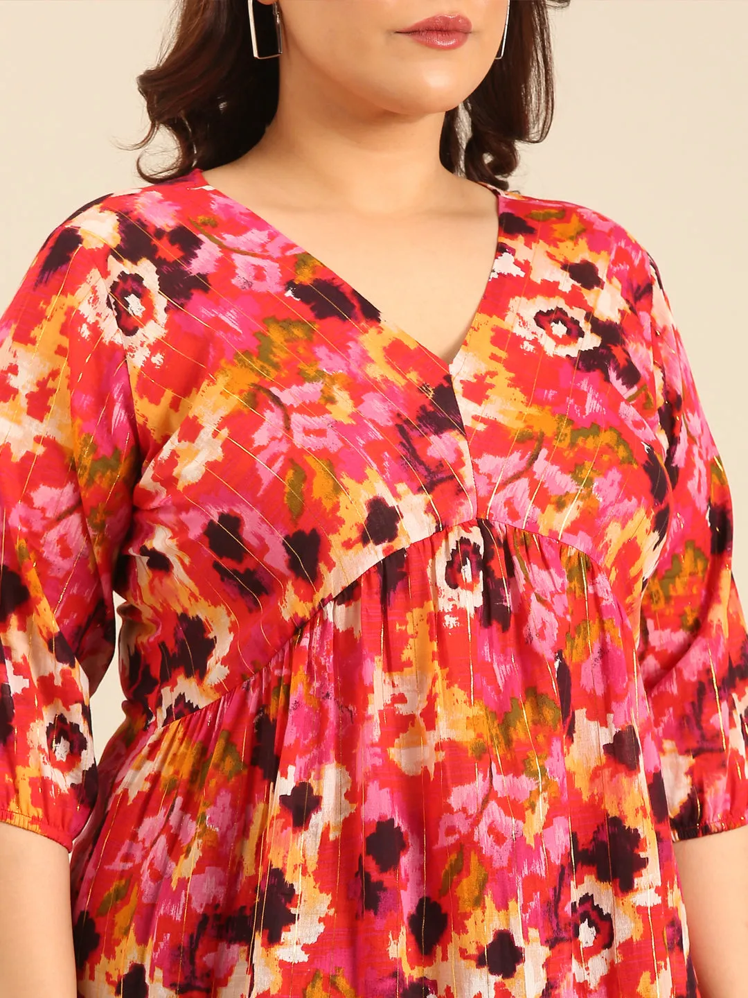 Printed Lurex Tunic