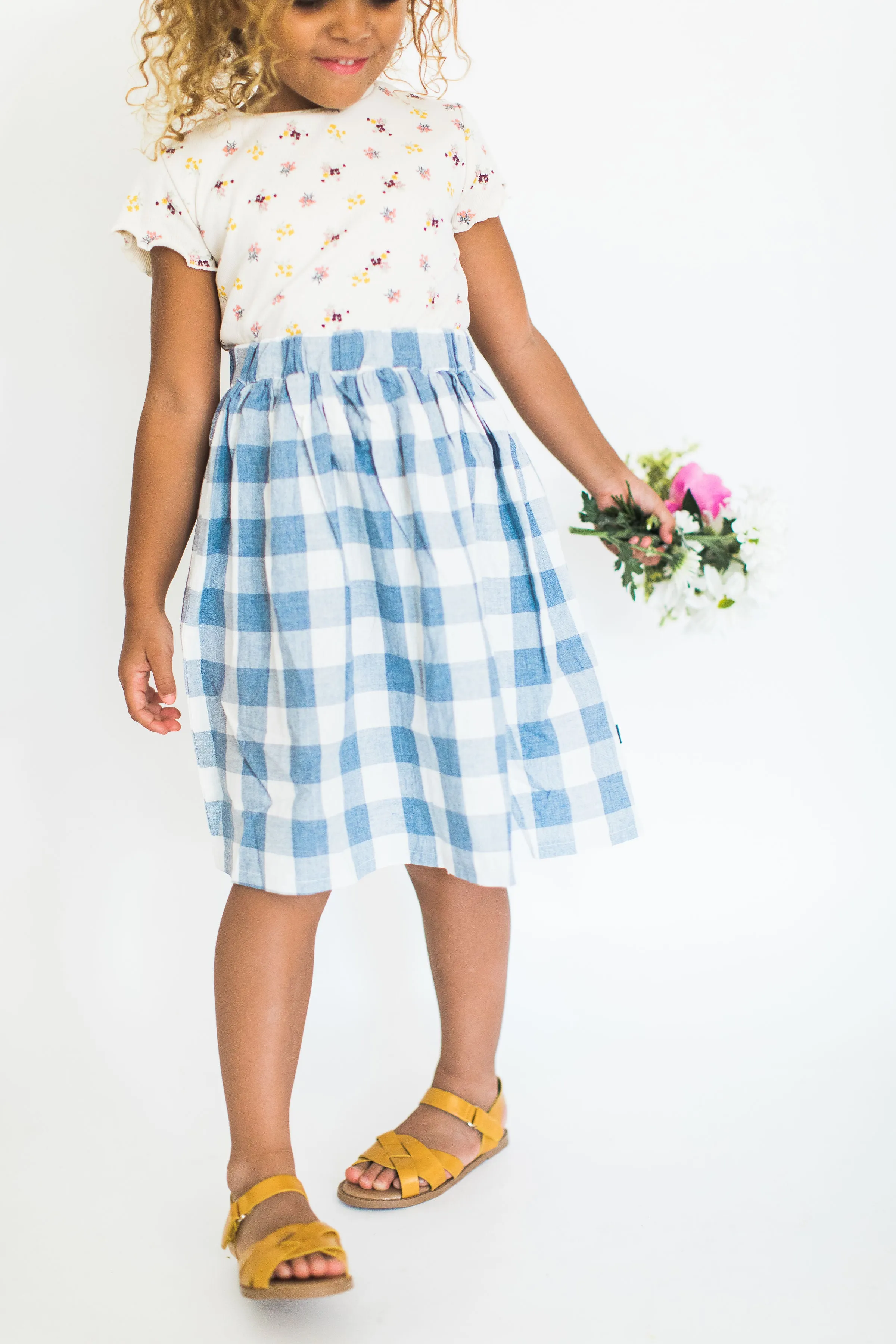 " Michelle " Gingham Skirt